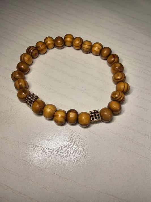 Mens Wooded Bracelet